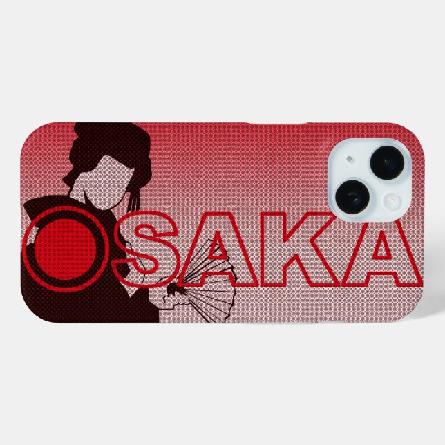 Étui iPhone Geisha Osaka Japon  (Verso (horizontal))