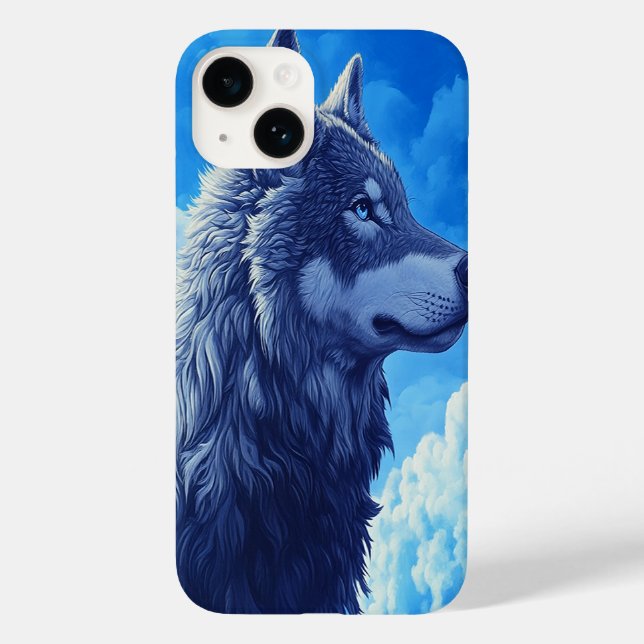 Étui iPhone 🐺 Hurlement Lunaire (Verso)