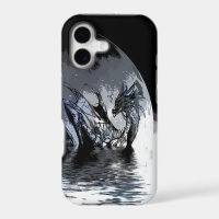 Étui iPhone Illustration du Dragon Bleu et de la L