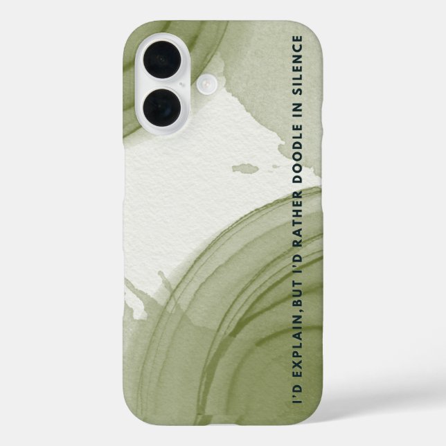 Étui iPhone / iPad à motif aquarelle pour introver (Verso)
