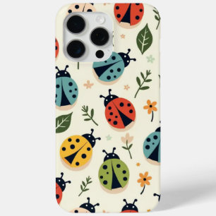 Étui iPhone/iPad à motif coccinelle coloré