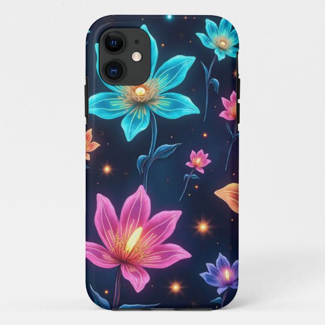 Étui iPhone/iPad Alien Floral Galaxy (Dos)