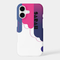 Étui iPhone / iPad BAUHAUS ROSE POINTS BLANCS VIOL