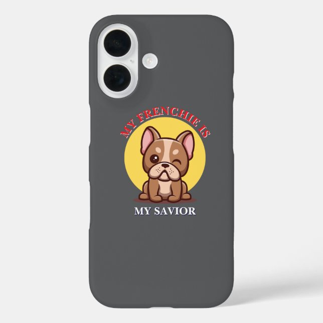 Étui iPhone / iPad Mon Frenchie est mon sauveur (Verso)