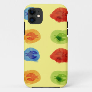 Étui iPhone / iPad Poisson Drôle Aquarelle