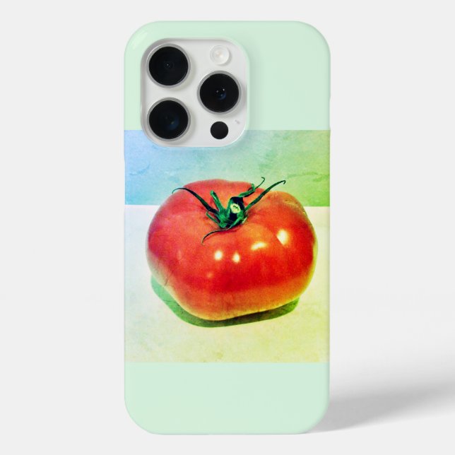 Étui iPhone / iPad tomate rouge vert (Verso)