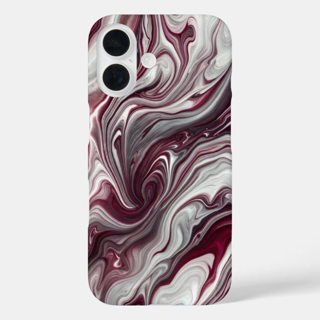Étui iPhone / iPad tourbillon argent et violet (Verso)