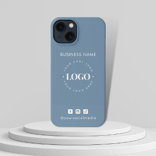 Coque iPhone Logo d'entreprise personnalisé et minimaliste des 