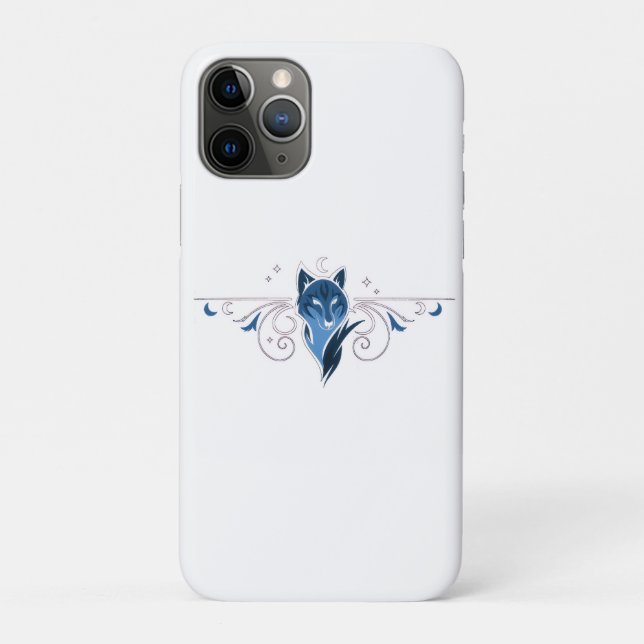 Étui iPhone loup bleu (Dos)