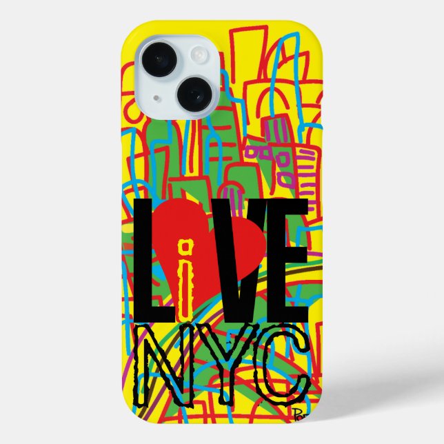 Étui iPhone Love NYC Live In NYC (Verso)