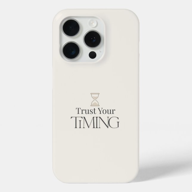 Étui iPhone Minimal Motivational Confiance en Votr (Verso)