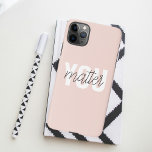 Coque iPhone Moderne Pastel Rose Vous Comptez Inspiration Citat<br><div class="desc">Moderne Pastel Rose Vous Comptez Inspiration Citation</div>