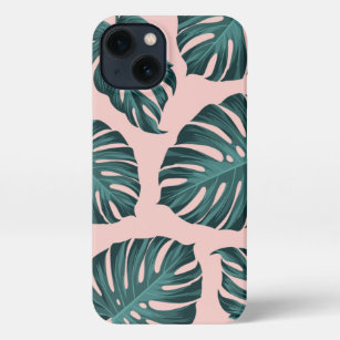 Coque iPhone Monstère botanique tropicale Feuille Motif d'été