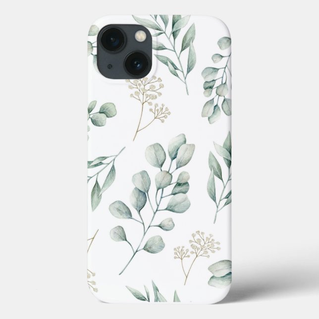 Étui iphone motif eucalyptus  (Verso)