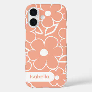 Étui iPhone motif floral coloré esthétique