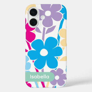 Étui iPhone motif floral coloré esthétique