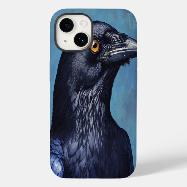 Étui iPhone Mystic Crow – Art Fantastique Animal,  (Verso)