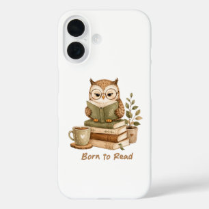 Étui iphone Né pour Lire Mignon Hibou Amoureux des
