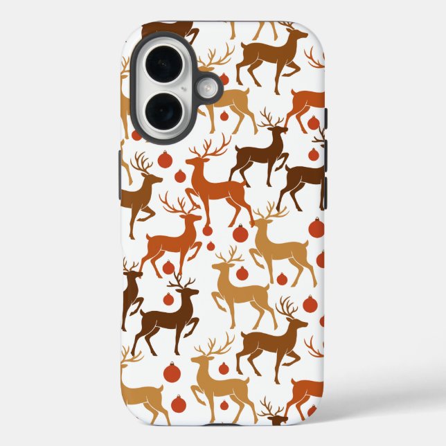 Étui iPhone Noël Renne Festif (Verso)