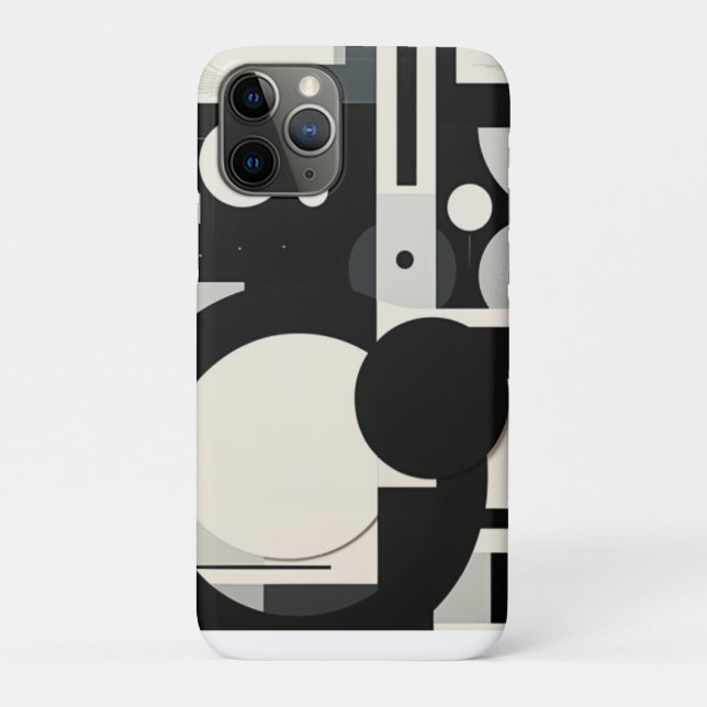 Étui Iphone noir et blanc rétro (Dos)