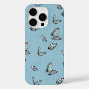 Étui iPhone Papillon Bleu Clair - Housse esthétiqu