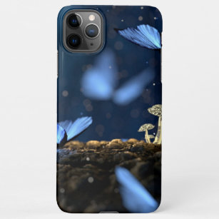 Coque iPhone Papillons et champignons à la mode Imaginaire en f