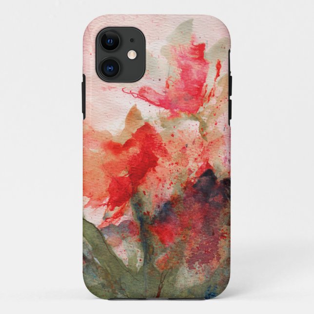 étui iphone "papillons roses" (Dos)