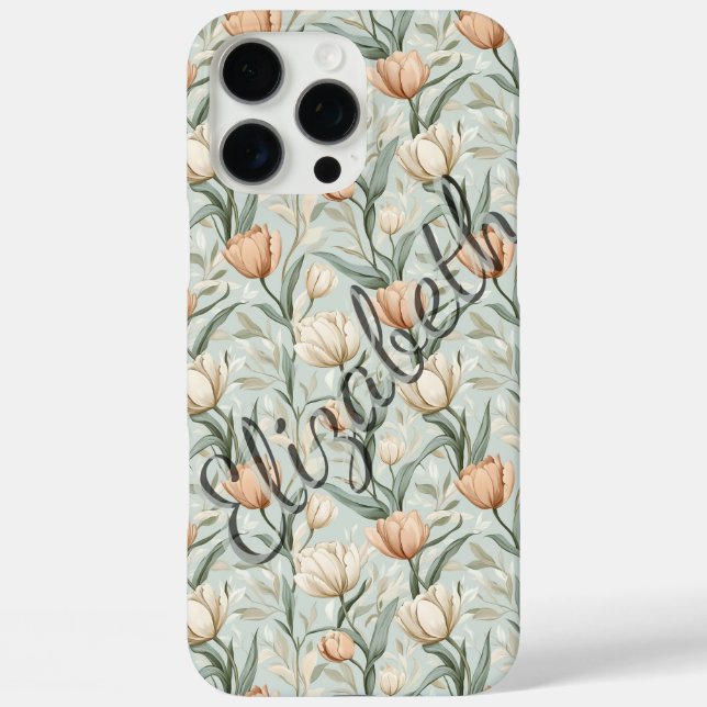 Étui iPhone personnalisable Tulipe Classique (Verso)