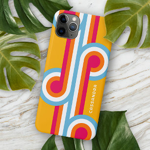 Étui iPhone personnalisé avec art rétro coloré