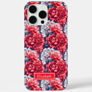 Étui iPhone personnalisé avec nom Pivoines - Cadea