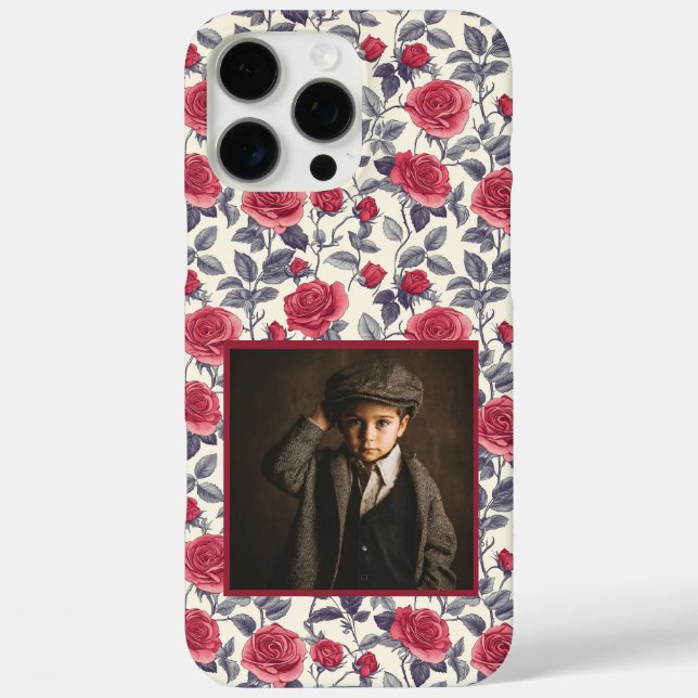 Étui iPhone personnalisé avec photo de rose pour e (Verso)