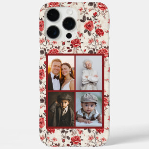 Étui iPhone personnalisé avec rose florale pour fe