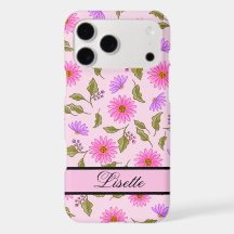 Étui iPhone personnalisé Fleur de Lavande Rose Dai