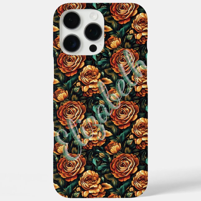 Étui iPhone personnalisé Rose pour enterrement de  (Verso)