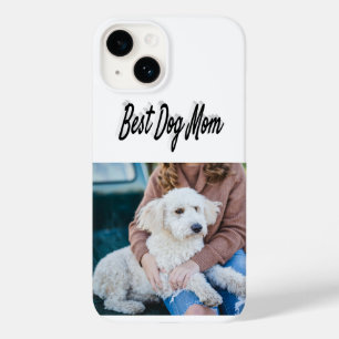 Étui iPhone photo noir pour maman de chien
