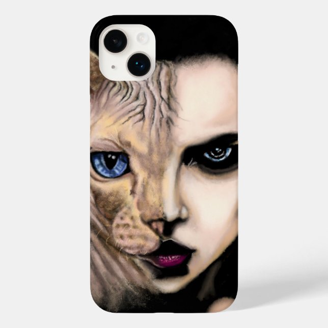 Étui iPhone pour Femme Chat (Verso)