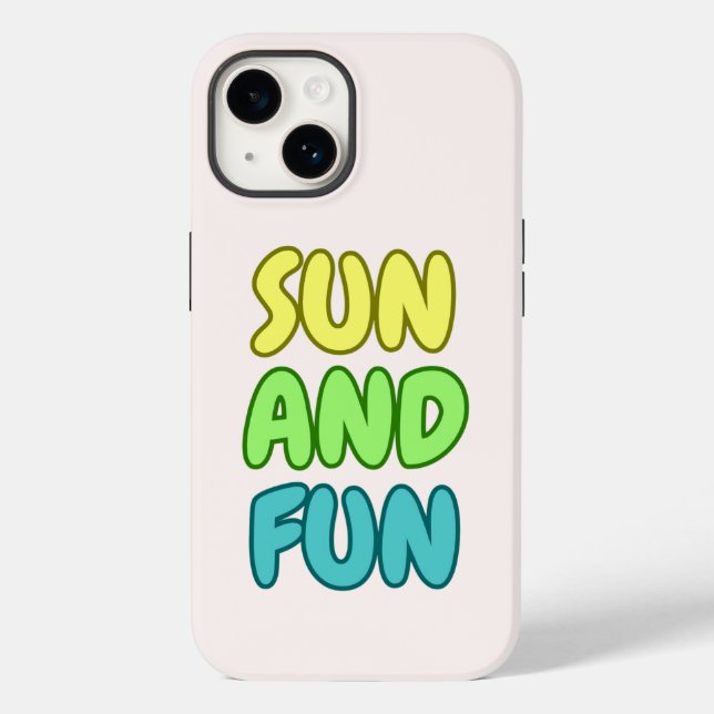 Étui iPhone robuste Sun And Fun (Verso)