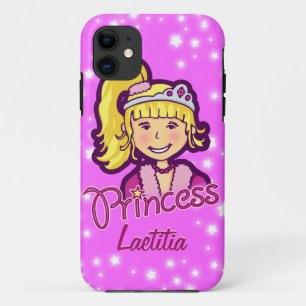 Étui iphone rose lilas étoile princesse pour fille