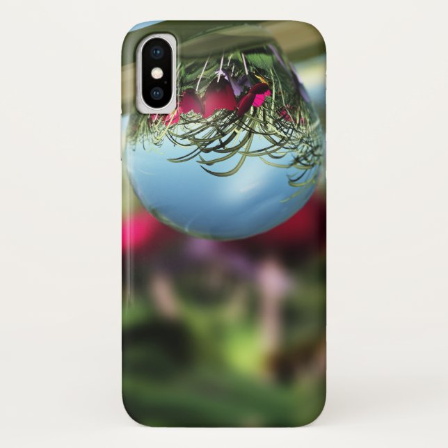 Étui iPhone Roses sur gouttes de pluie Case-Mate (Dos)