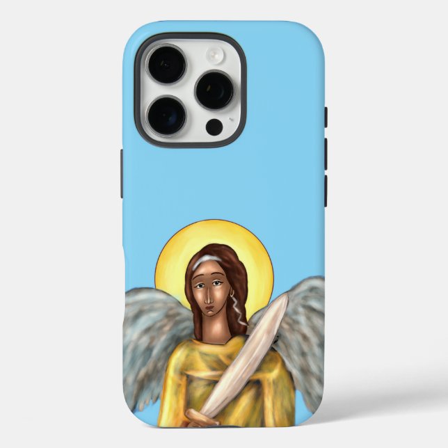 Étui iPhone Saint Michel (plusieurs tailles) (Verso)