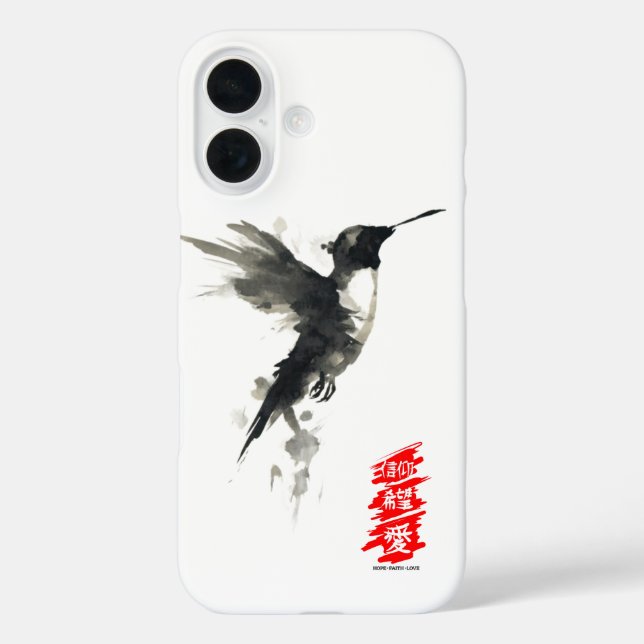 ÉTUI IPHONE SPECK COLIBRI ESPOIR FOI AMOUR (Verso)