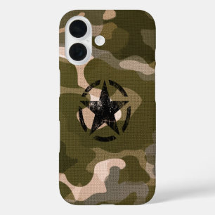 Étui iPhone style Star on Burlap