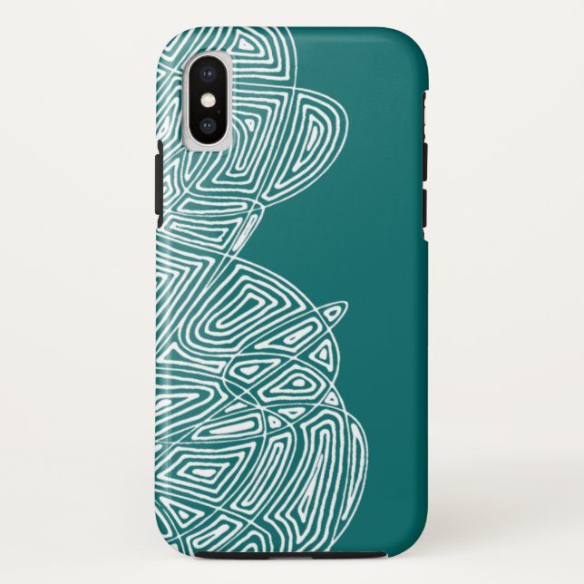 Étui iPhone Teal Waves (Dos)