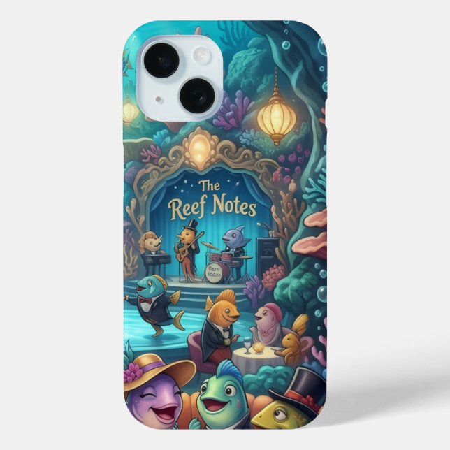 Étui iPhone The Reef Notes Underwater Band  (Verso)