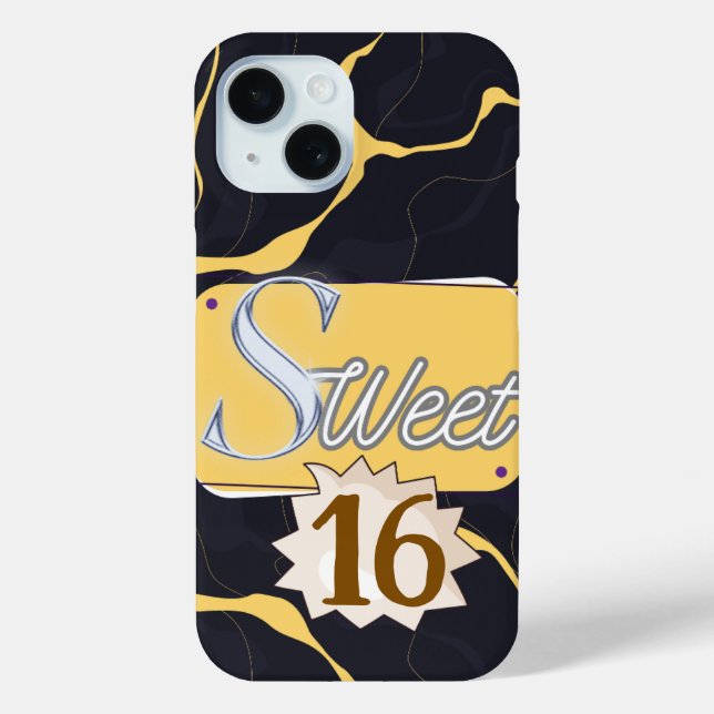 Étui iPhone Typographie Moderne Gras – Couverture  (Verso)