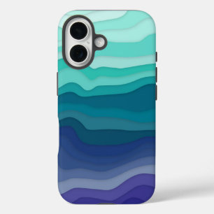 Étui iPhone Vagues Superposées Brise Océanique
