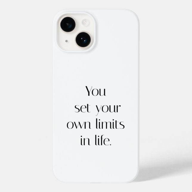 Étui iPhone Vos Propres Limites (Verso)