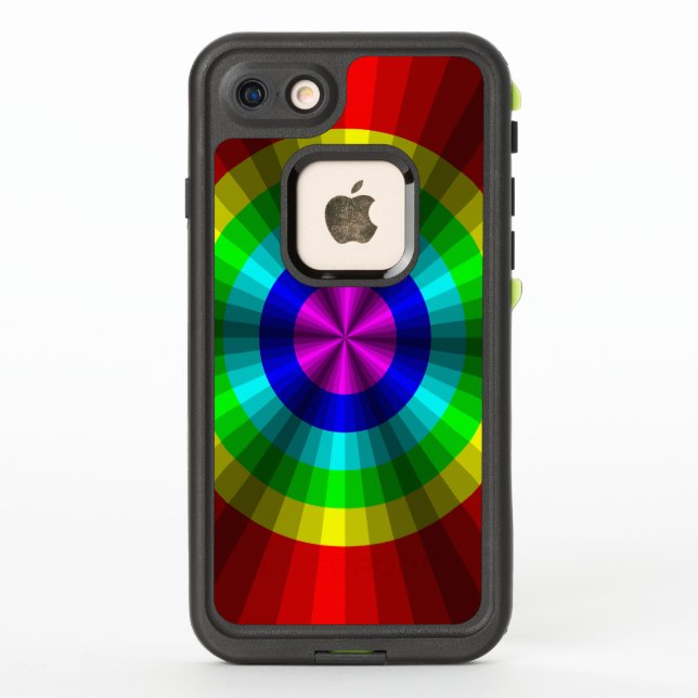 Étui Lifeproof Arc-en-ciel d'Illusion Optique (Dos)