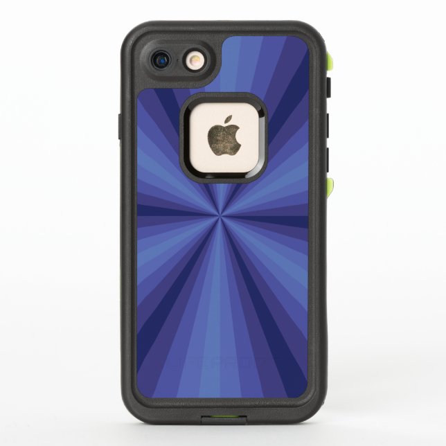 Étui Lifeproof Bleu à Illusion d'Optique (Dos)