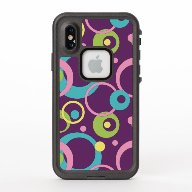 Étui Lifeproof Cercles Violets Funky (Dos)